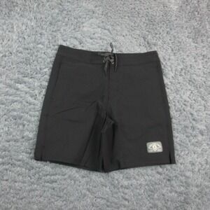 Zero Foxtrot Board Shorts Mens Large Black Stretch Swim Trunks Surf 34x8* NWT